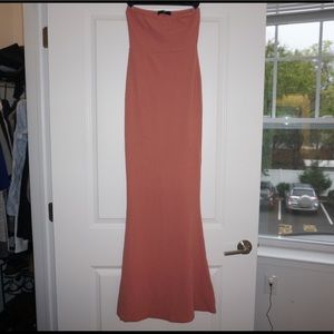 Rose Strapless Flare Dress